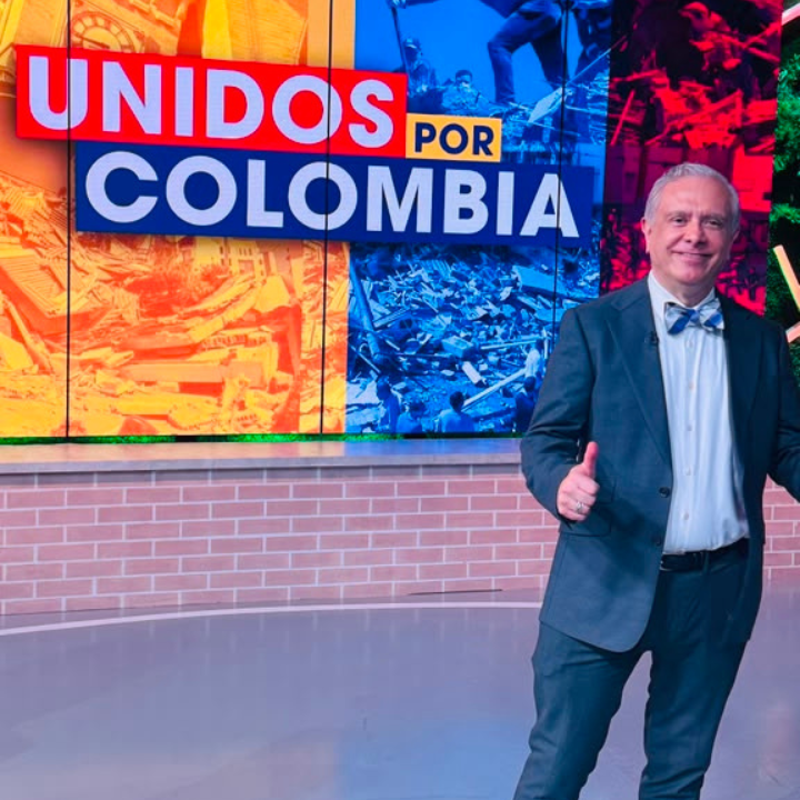 Dr. Carlos Ramírez-Mejía en Telemundo apoyo a Colombia