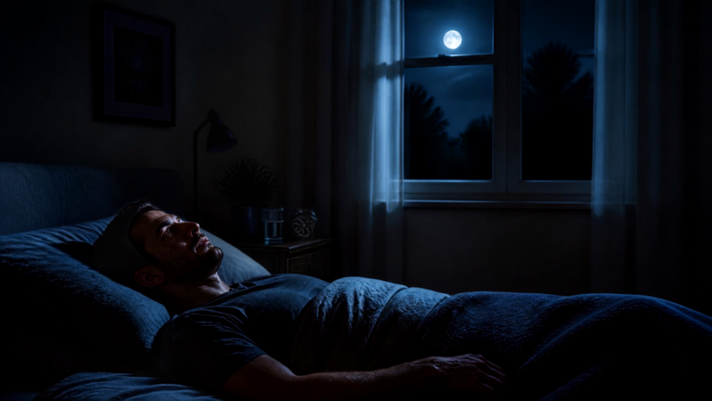 Persona despierta a las 3 de la madrugada sin poder volver a dormir